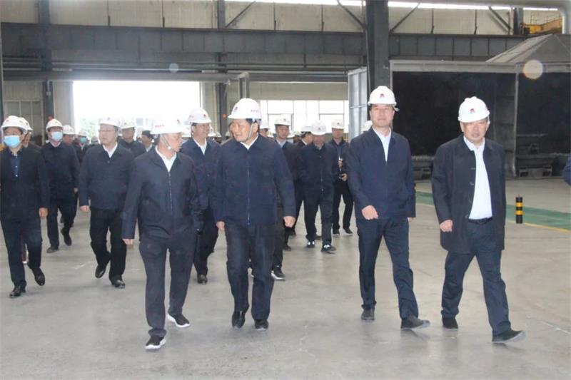 鞏義市重點工作觀摩團到明泰科技項目現場觀摩指導