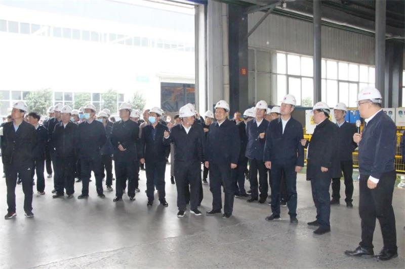 鞏義市重點工作觀摩團到明泰科技項目現場觀摩指導